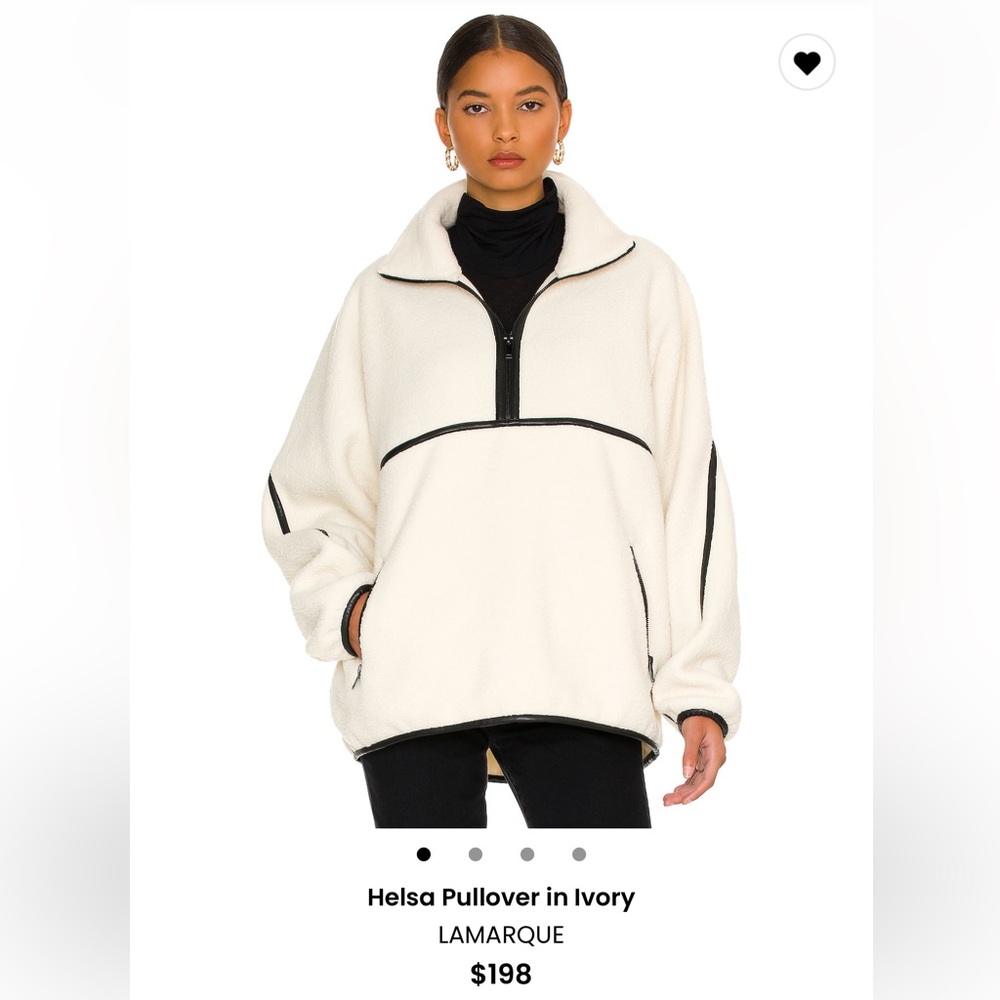 REVOLVE Ivory Pullover with Black Accents